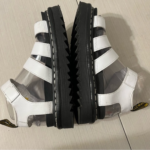 Dr Martens Blaire White Chunky Gladiator Platform Sandal Ankle Straps 6 - Picture 11 of 13